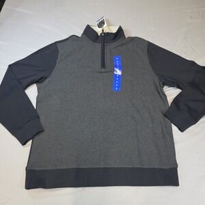 Ted Baker Men's 1/4 Zip Textured Pullover, Blue, Size L NWT